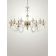 Lustre chandelier en verre artisanal fabriqué main et cristal pour hôtel ou château Design Anais 8 Lumières