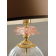 Lampe 80 cm en verre artisanal fabriqué main et cristal pour hôtel ou château Design Fleurs