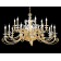 Lustre chandelier en verre artisanal fabriqué main et cristal pour hôtel ou château Design Gioia 18 Lumières