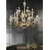 Lustre chandelier monumental en verre artisanal fabriqué main et porcelaine fine pour hôtel ou château Design Edith 24 Lumières