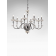 Lustre chandelier en verre artisanal fabriqué main et porcelaine fine pour hôtel ou château Design Edith 8 Lumières