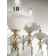 Lustre Chandelier en verre soufflé pour hôtel ou château Design Blossom 16 Lumières