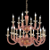 Lustre Chandelier monumental en verre soufflé artisanal pour hôtel ou château Design Morgana 18 Lumières