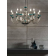 Lustre Chandelier monumental en verre soufflé artisanal pour hôtel ou château Design Morgana 12 Lumières
