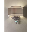 Applique en verre soufflé artisanal pour hôtel ou château Design Morgana