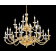 Lustre Chandelier monumental en verre soufflé artisanal pour hôtel ou château Design Dafne 24 Lumières