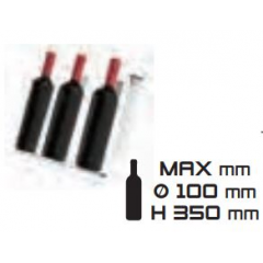 Module présentation bouteilles inclinées pour module réfrigéré personnalisable modèles 1 et 4