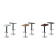 Tabouret de bar réglable et rotatif Design Ed Anthracite Moree