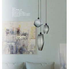 Suspension en verre Design Silex