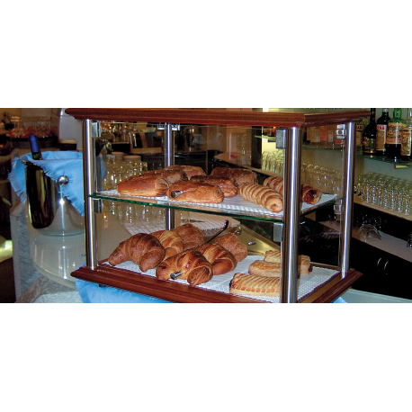 Vitrine de comptoir chauffante pour viennoiseries