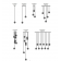 Suspension en verre Design Nebula christaux