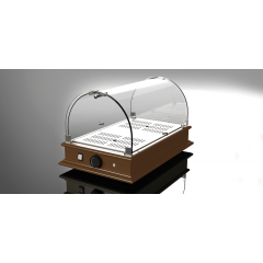 Vitrine de comptoir chauffante professionnelle Cupola