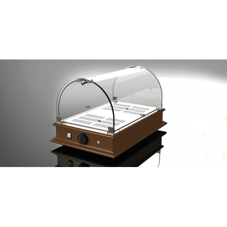Vitrine de comptoir chauffante professionnelle Cupola