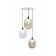 Suspension cascade en verre Design Hammam 3, 5 ou 7 pendants