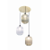 Suspension cascade en verre Design Hammam 3, 5 ou 7 pendants