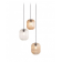 Suspension cascade en verre Design Hammam 3, 5 ou 7 pendants