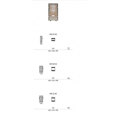 Module neutre vitré pour composition de Cave à vin