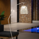 Lampadaire sans fil rechargeable Design Santorini