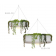 Suspension Jardinière lumineuse rechargeable Design Elba