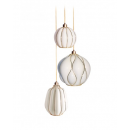 Suspension en verre Design Casamance 1, 3, 5 ou 9 pendants