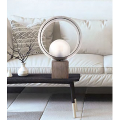 Lampe contemporaine en verre Design Okio Bois