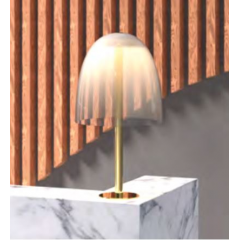 Lampe à poser moderne en verre Design Diapason