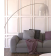 Lampadaire moderne en verre Design Diapason
