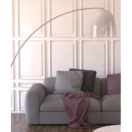 Lampadaire moderne en verre Design Diapason