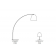 Lampadaire moderne en verre Design Diapason