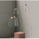 Suspension moderne en verre Design Diapason