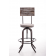 Tabouret de bar industriel réglable avec dossier Design Belt