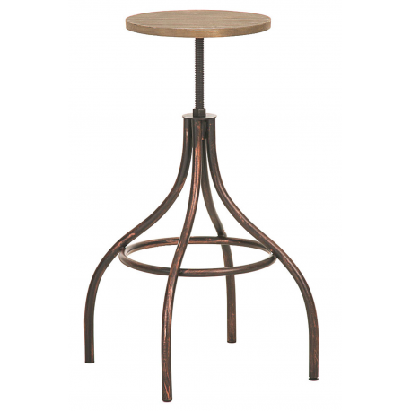 Tabouret de bar industriel réglable Design Jos