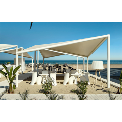 Structure pergola de plage en aluminium Design Kite