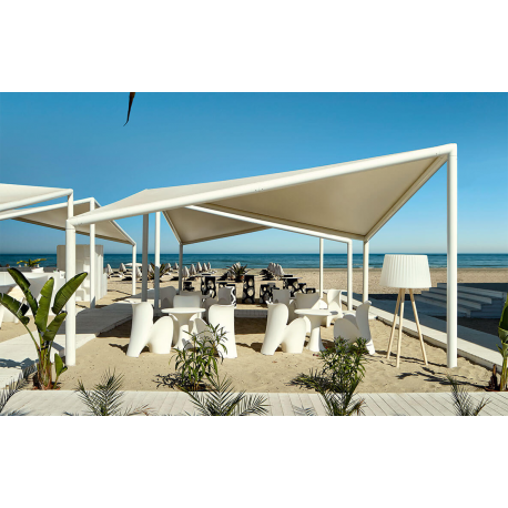 Structure pergola de plage en aluminium Design Kite