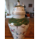 Vase couvert ou potiche en porcelaine polychrome xix siècle