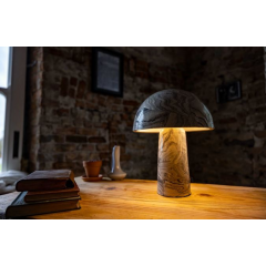 Lampe champignon en céramique marbrée Design Amanita