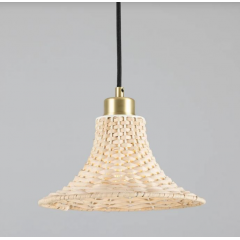 Suspension cloche en rotin Design Savannah