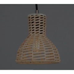 Petite suspension en rotin naturel Design Malte