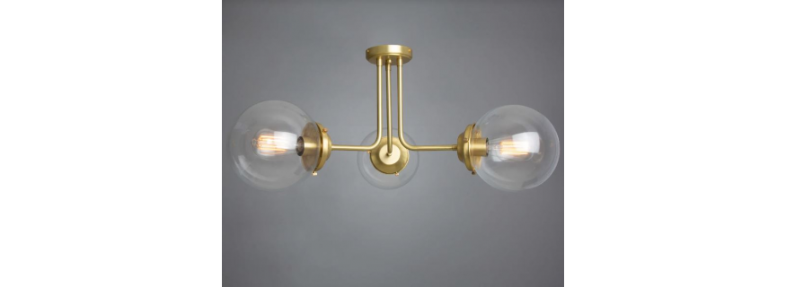 Plafonnier Lustre 3 Lumières Design Hayes