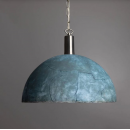 Suspension Dôme en céramique Design Kauri Bleu Terre