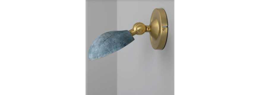 Applique murale ajustable en céramique Design Coco Terre Bleue