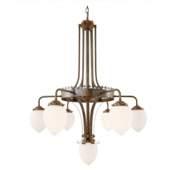 Lustre Chandelier Design Killarney 6 bras 7 Lumières