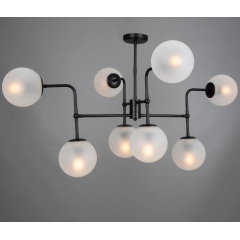 Lustre 8 globes en verre Design Oklahoma