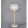 Lampe de table en verre strié et laiton Design Astoria