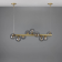 Suspension moderne linéaire pour ilôt Design Moriarty 9 Lumières