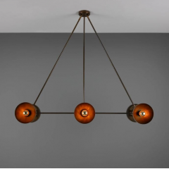 Lustre 6 Lumières Design Eclipse