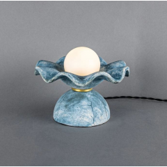 Lampe de table en céramique Design Rivale Bleu Terre