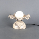 Lampe de table en céramique Design Rivale Marbrée Ondulée