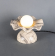 Lampe de table en céramique Design Rivale Marbrée Ondulée