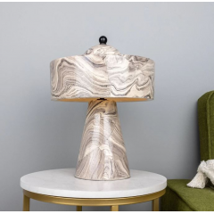 Lampe de table en céramique Marbrée Design Seville 